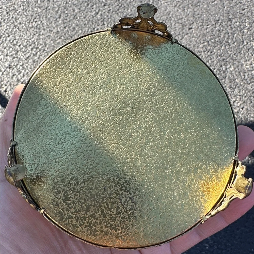 Vintage Ormolu Filigree Jewelry box - Picture 8 of 10